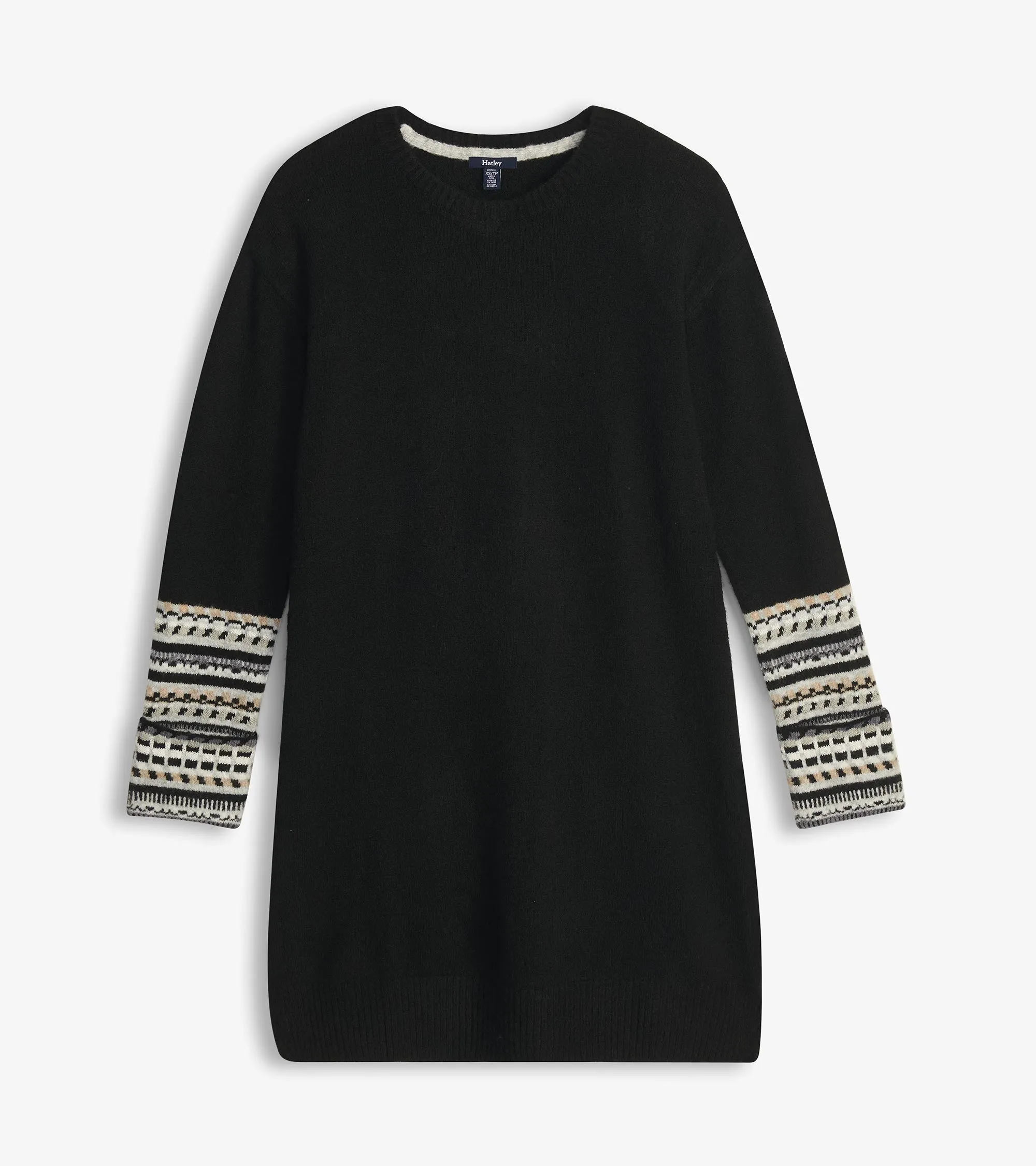 Sadie Sweater Dress - Black -Hatley