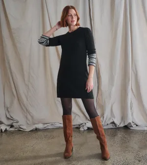 Sadie Sweater Dress - Black -Hatley