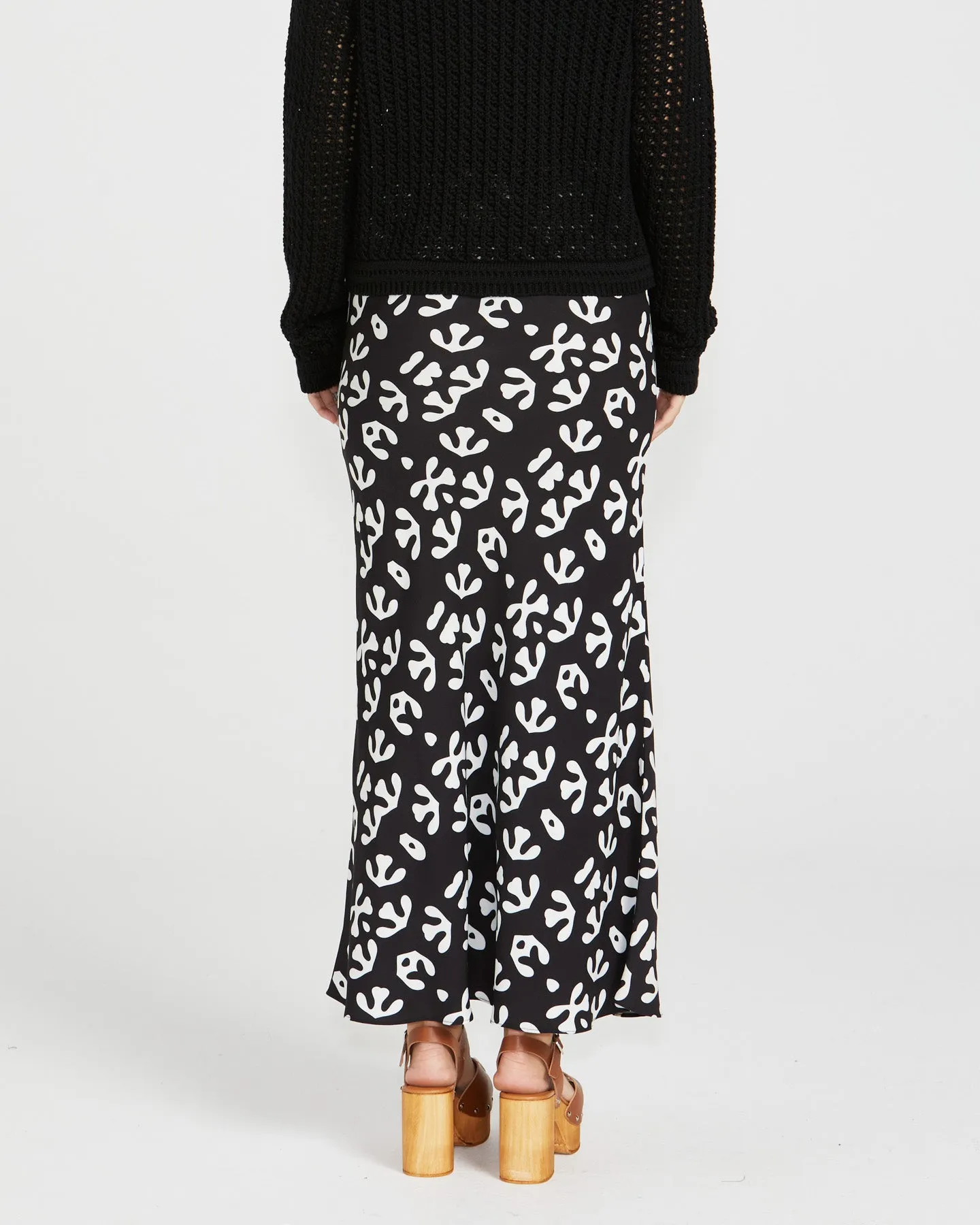 Sass Viola Bias Cut Skirt Abstract