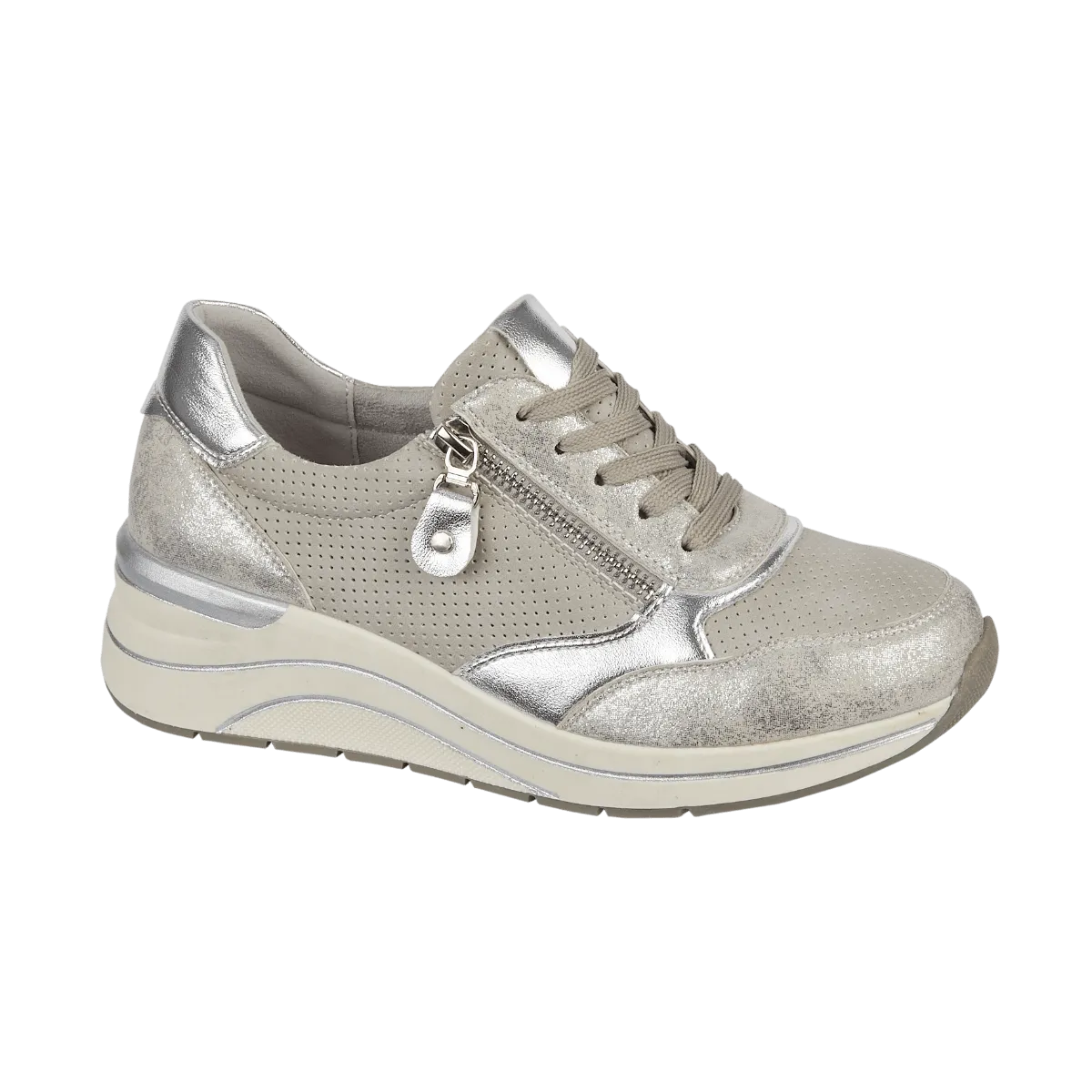 Saville Wedge Trainer - Silver