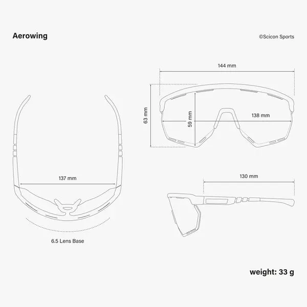 Scicon Aerowing sunglasses - Matt carbon multimirror bronze