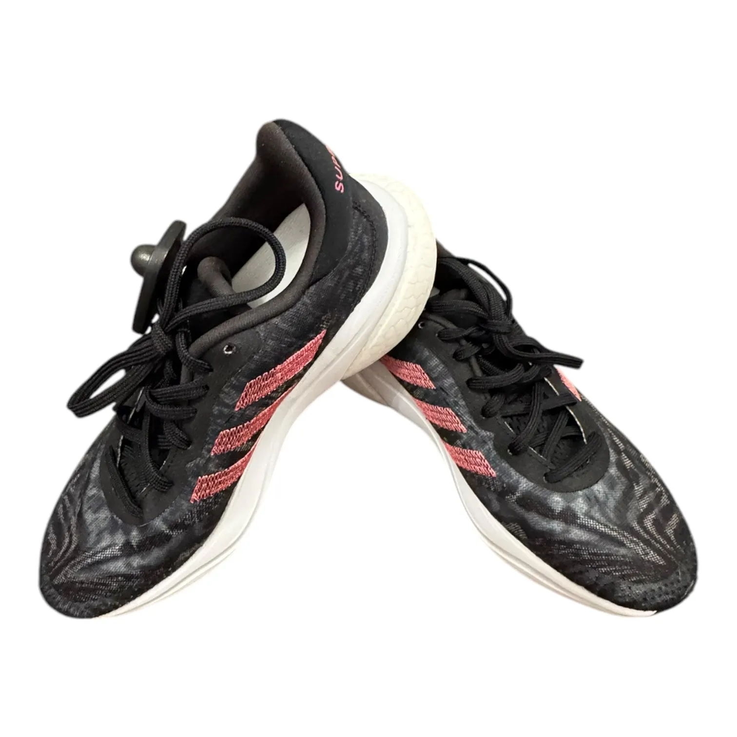 Shoes Athletic By Adidas In Black & Pink, Size:6