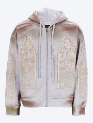 Signature mechanic zip up sweatshirt