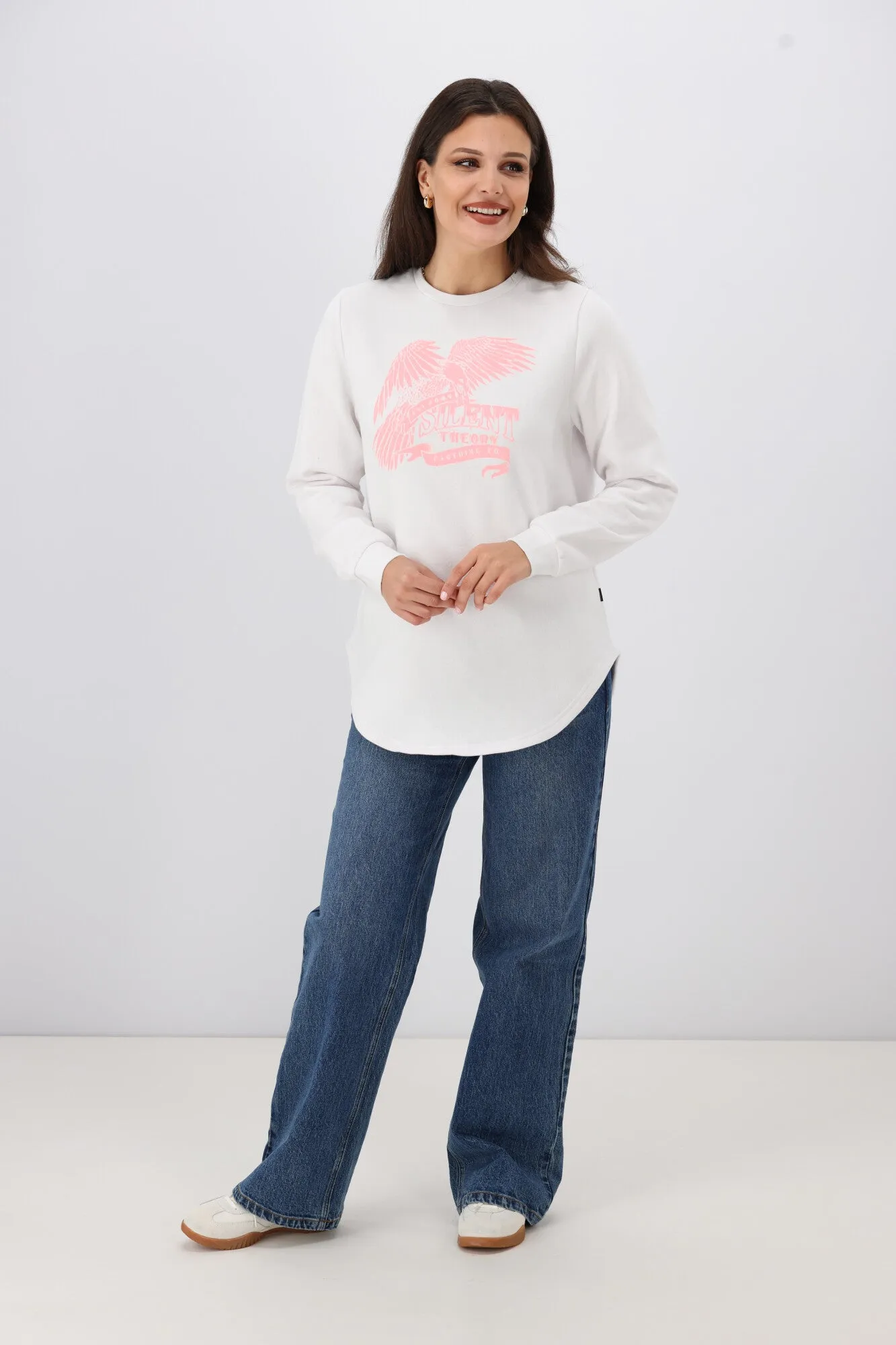 Silent Theory Take Off Crew White