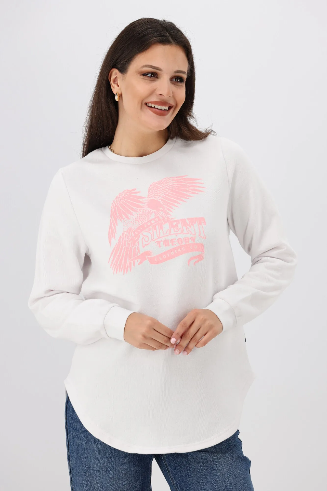 Silent Theory Take Off Crew White