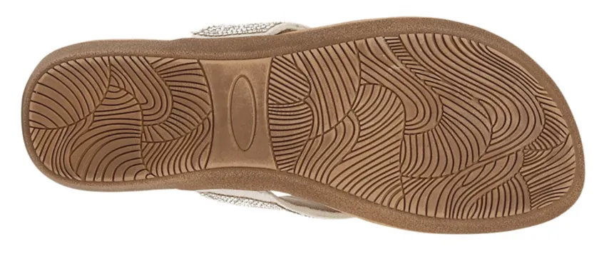Silver Diamante Ladies Sandal - 'Alcee'
