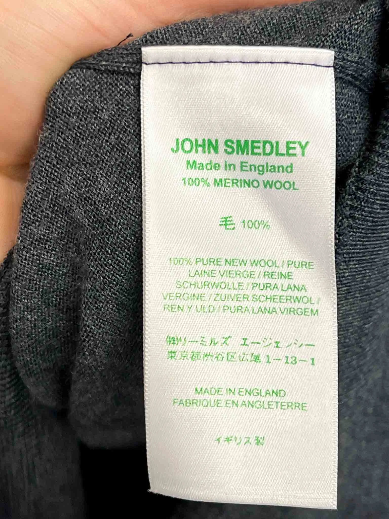 Size S | John Smedley Dark Grey Merino Jumper
