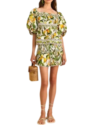 Size XS | Farm Rio Fruit Orchard Skirt With Tags