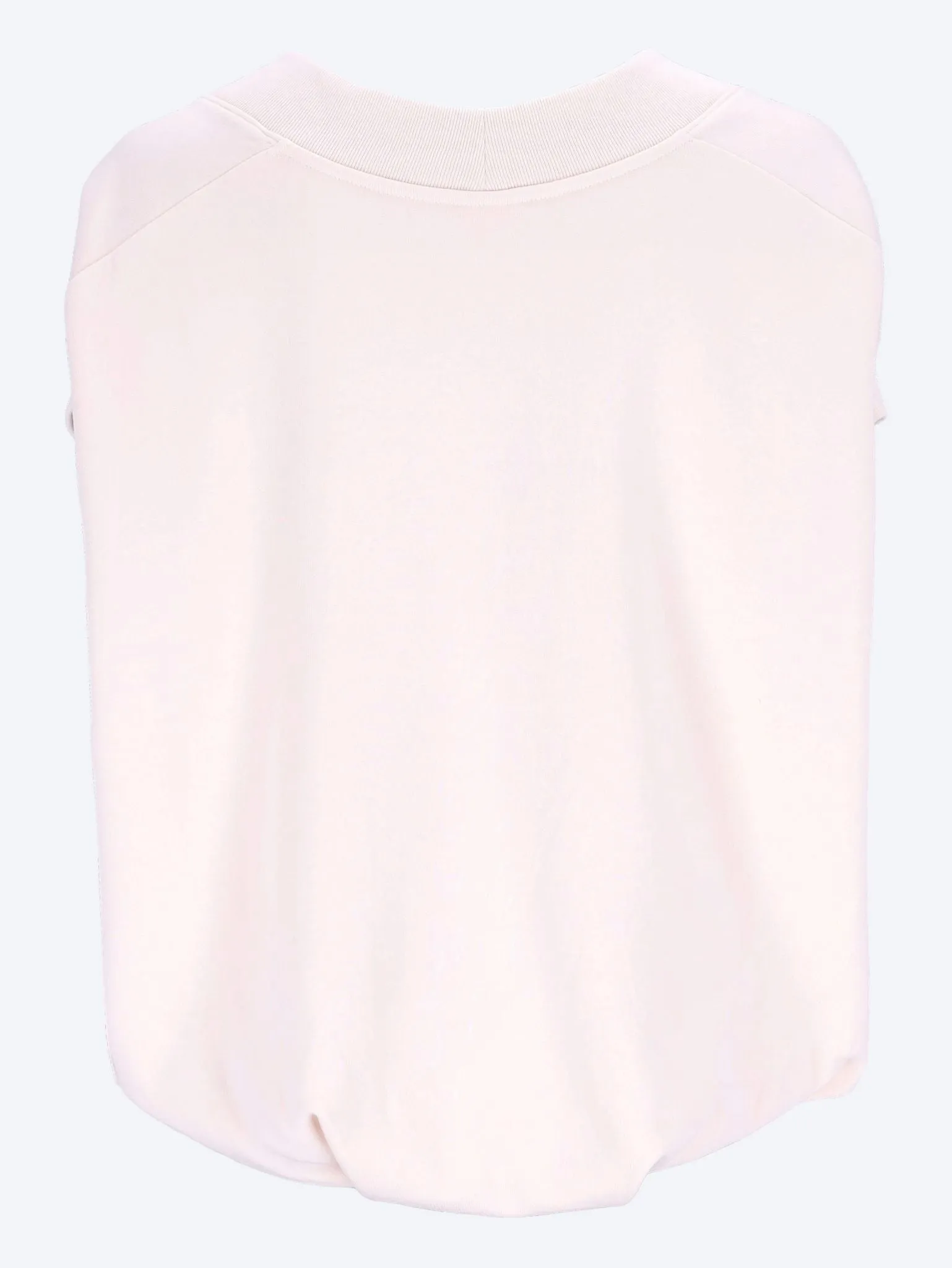 Sleeveless v-neck sweatshirt