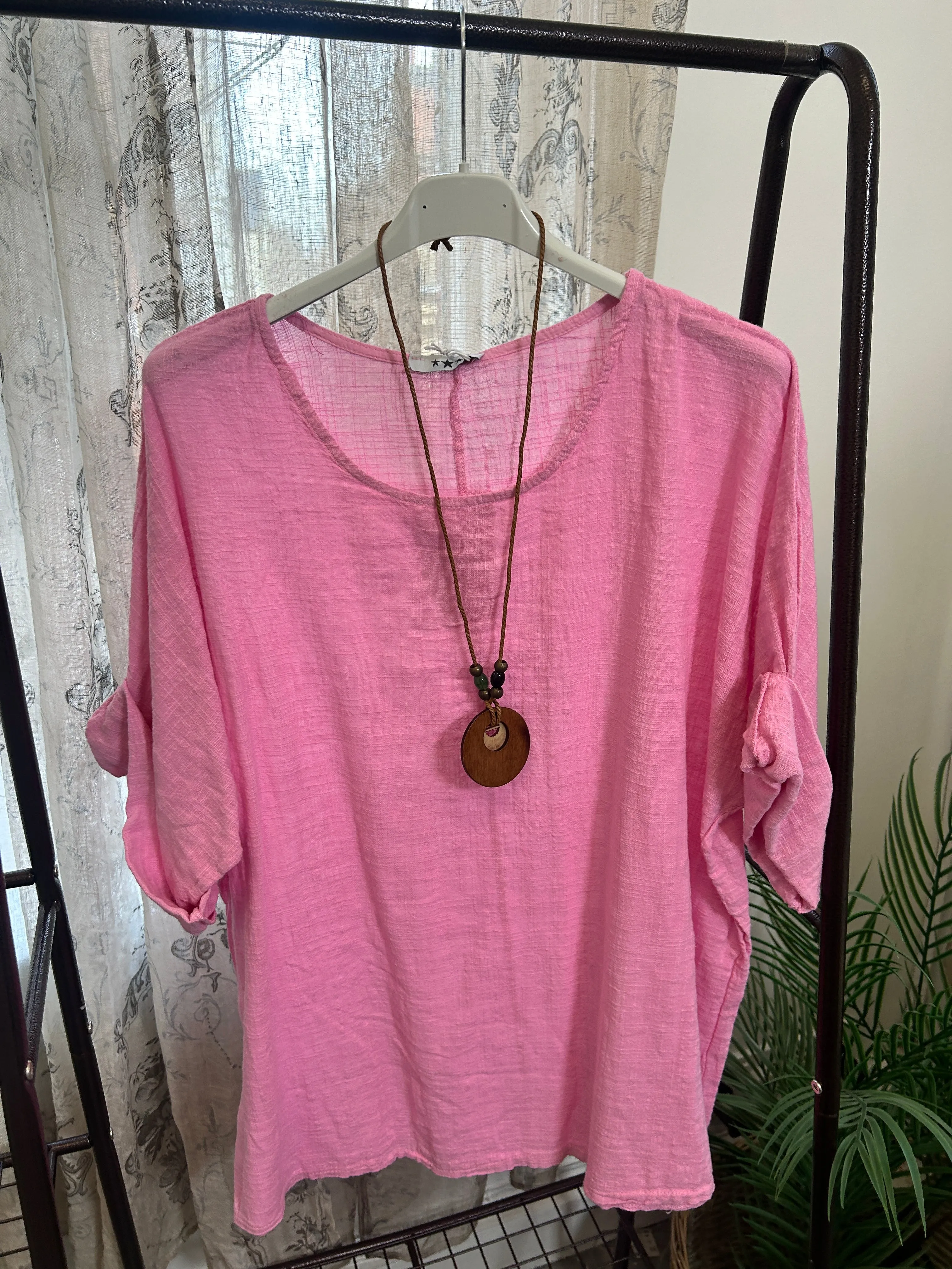 Sofia Ladies Linen Box Top With Necklace