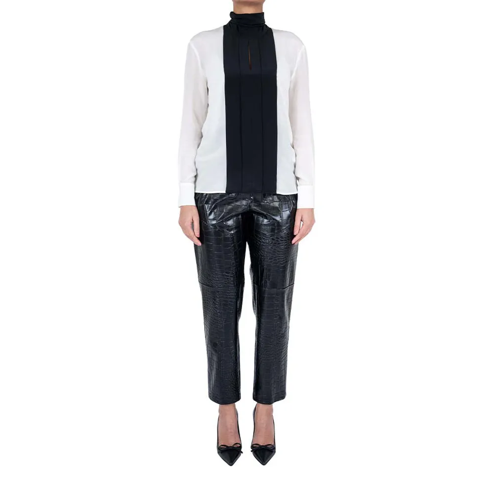 Space Style Concept Blouse Vaniglia Nero