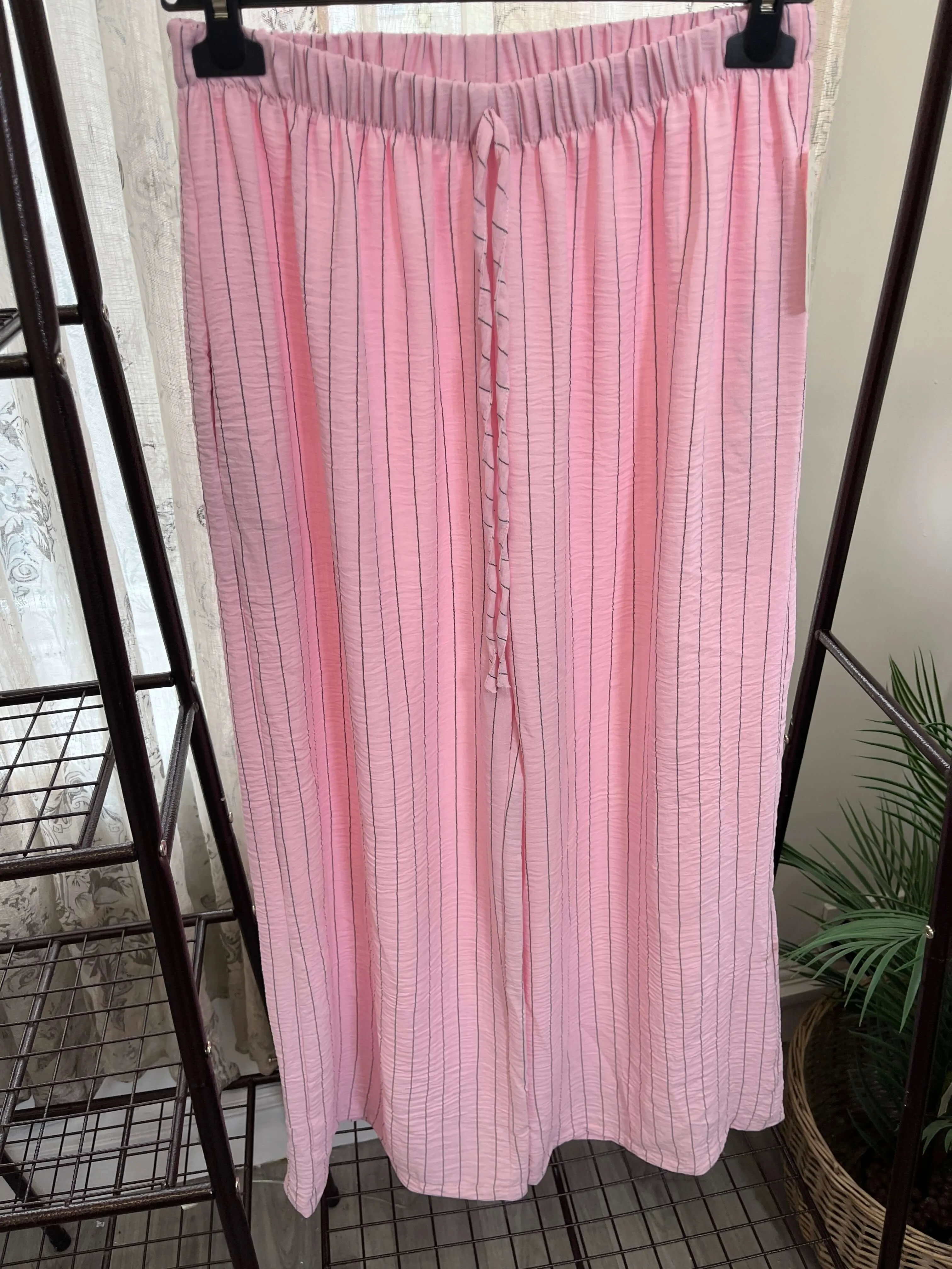 Striped Elegant Wide Leg Trouser