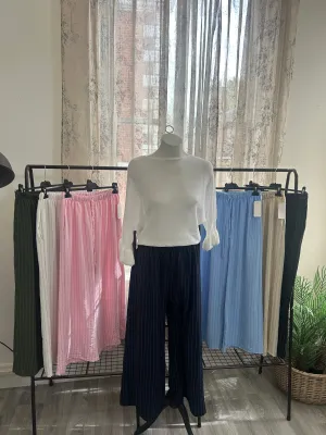 Striped Elegant Wide Leg Trouser