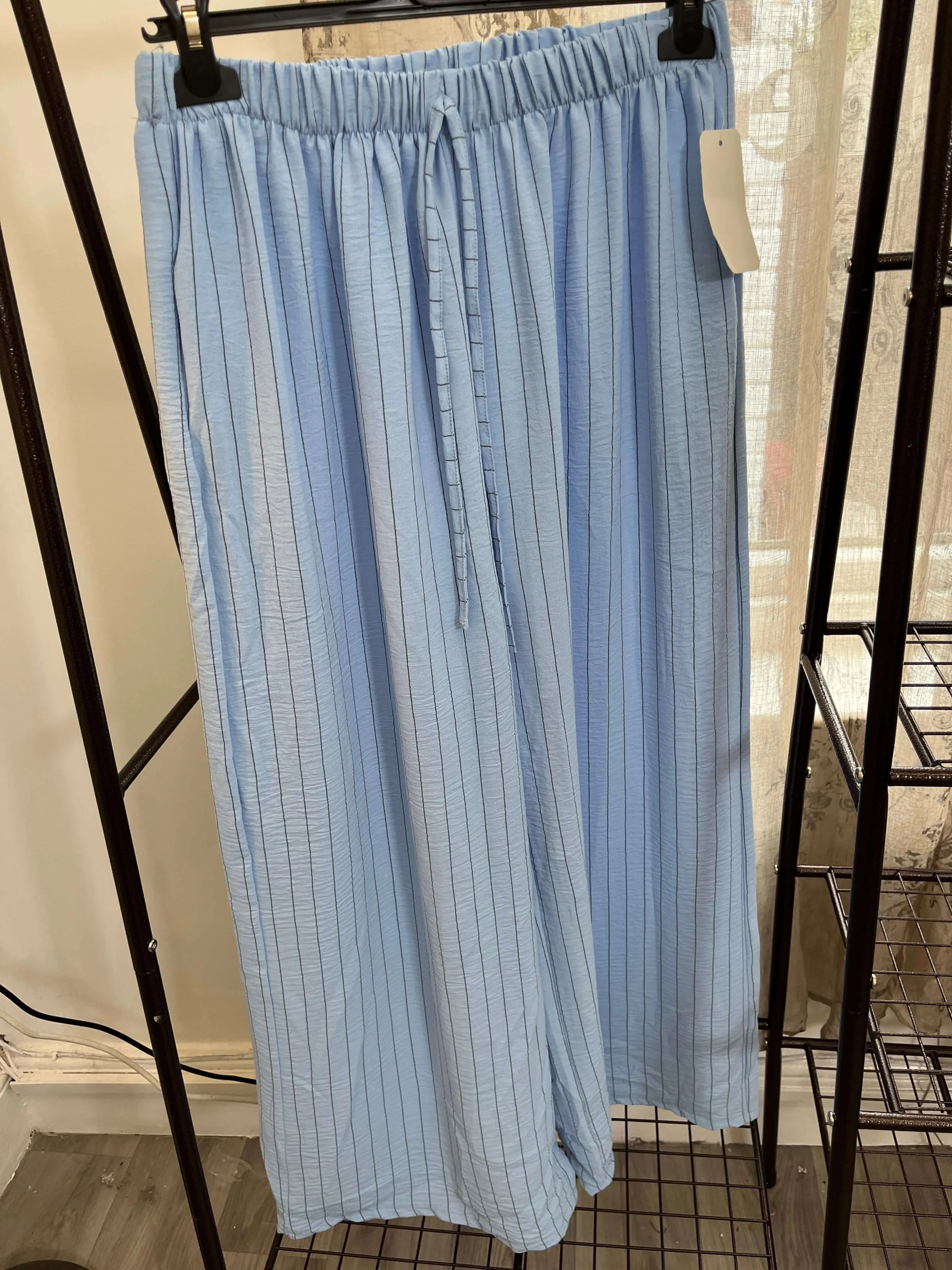 Striped Elegant Wide Leg Trouser