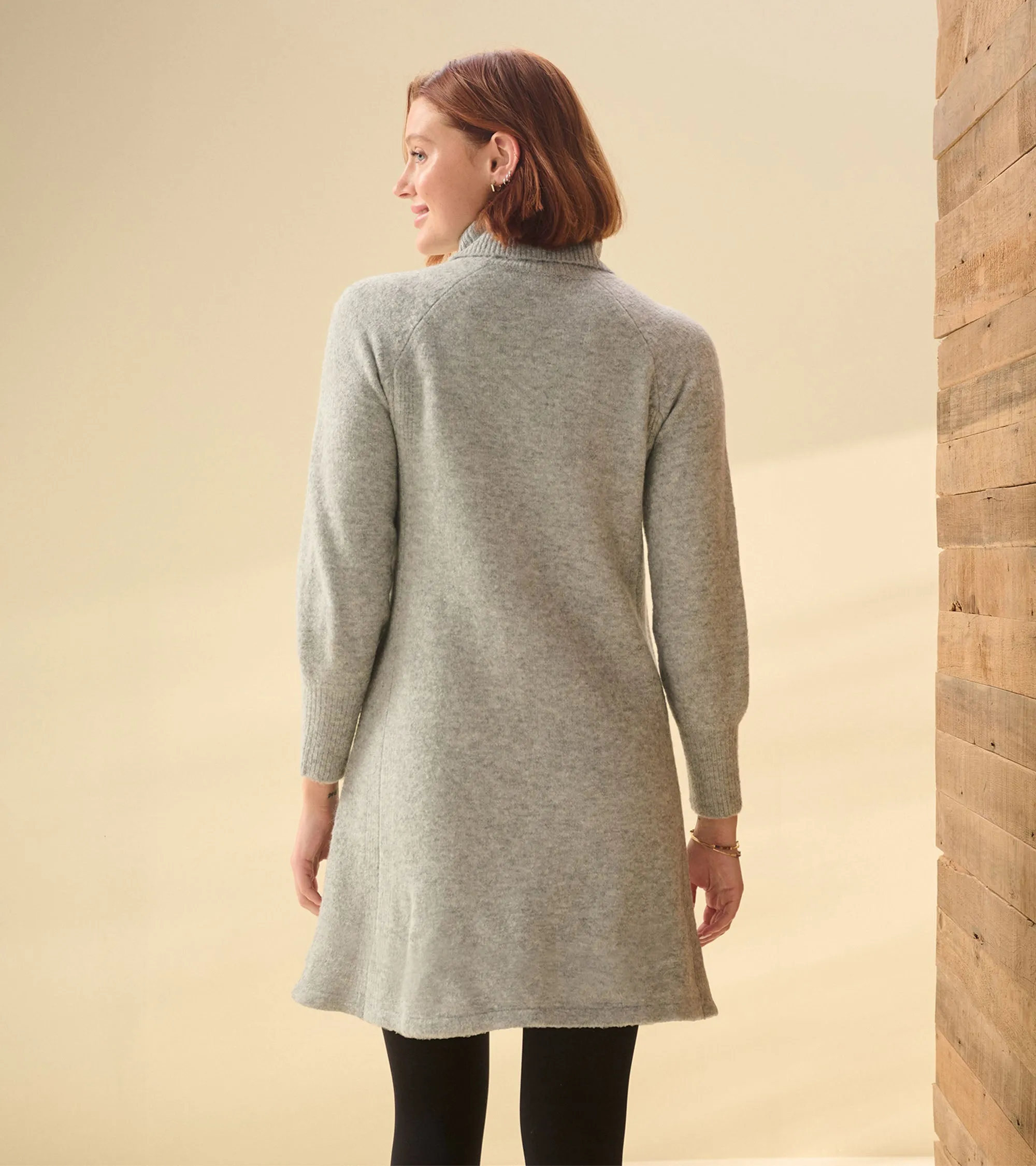 Swing Sweater Dress - Grey Heather -Hatley