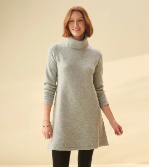 Swing Sweater Dress - Grey Heather -Hatley