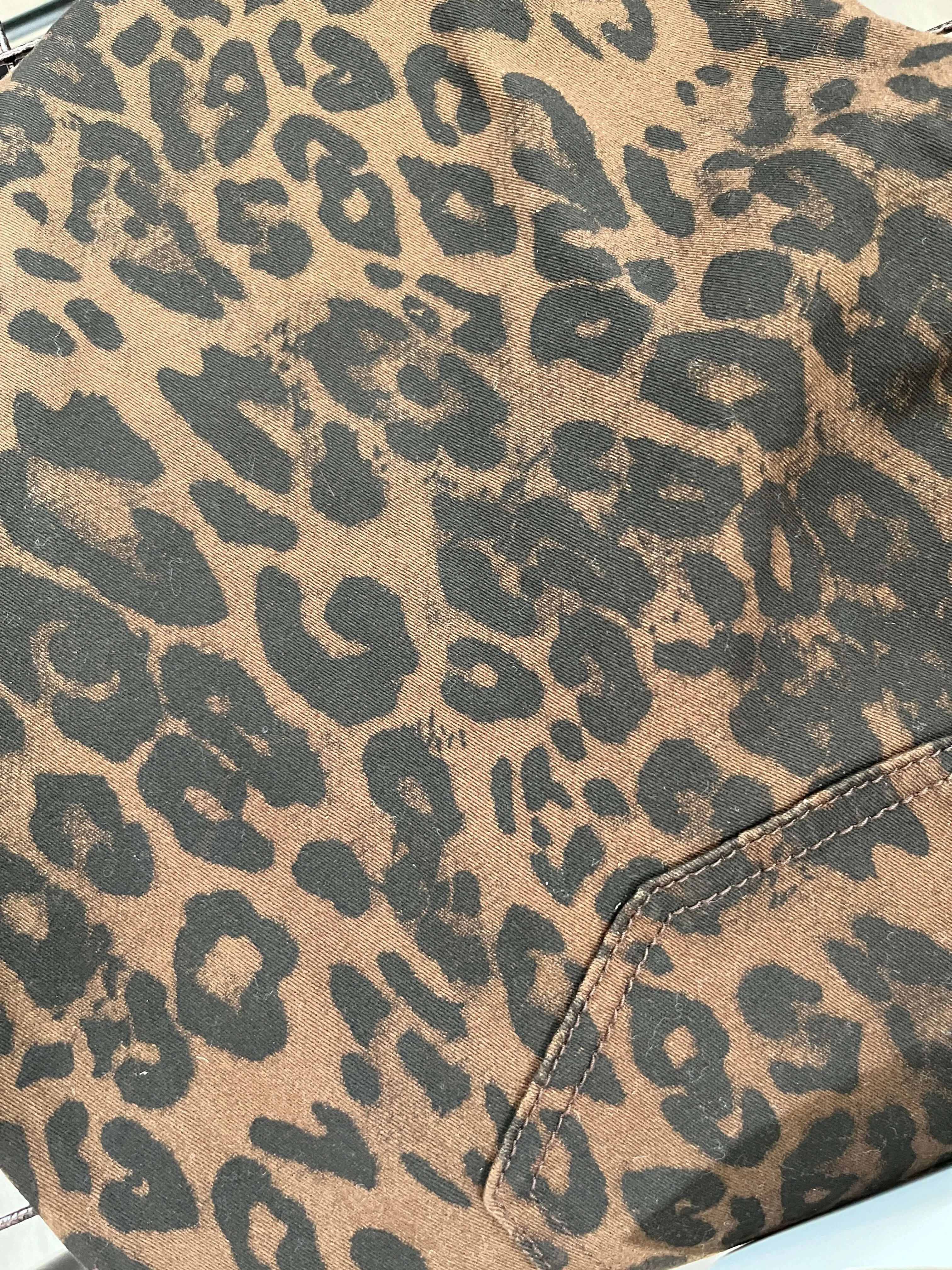 Toxik - Leopard Print Wide Leg Jeans