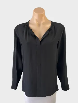Trenery | top | size 8 | long sleeve | 100% silk