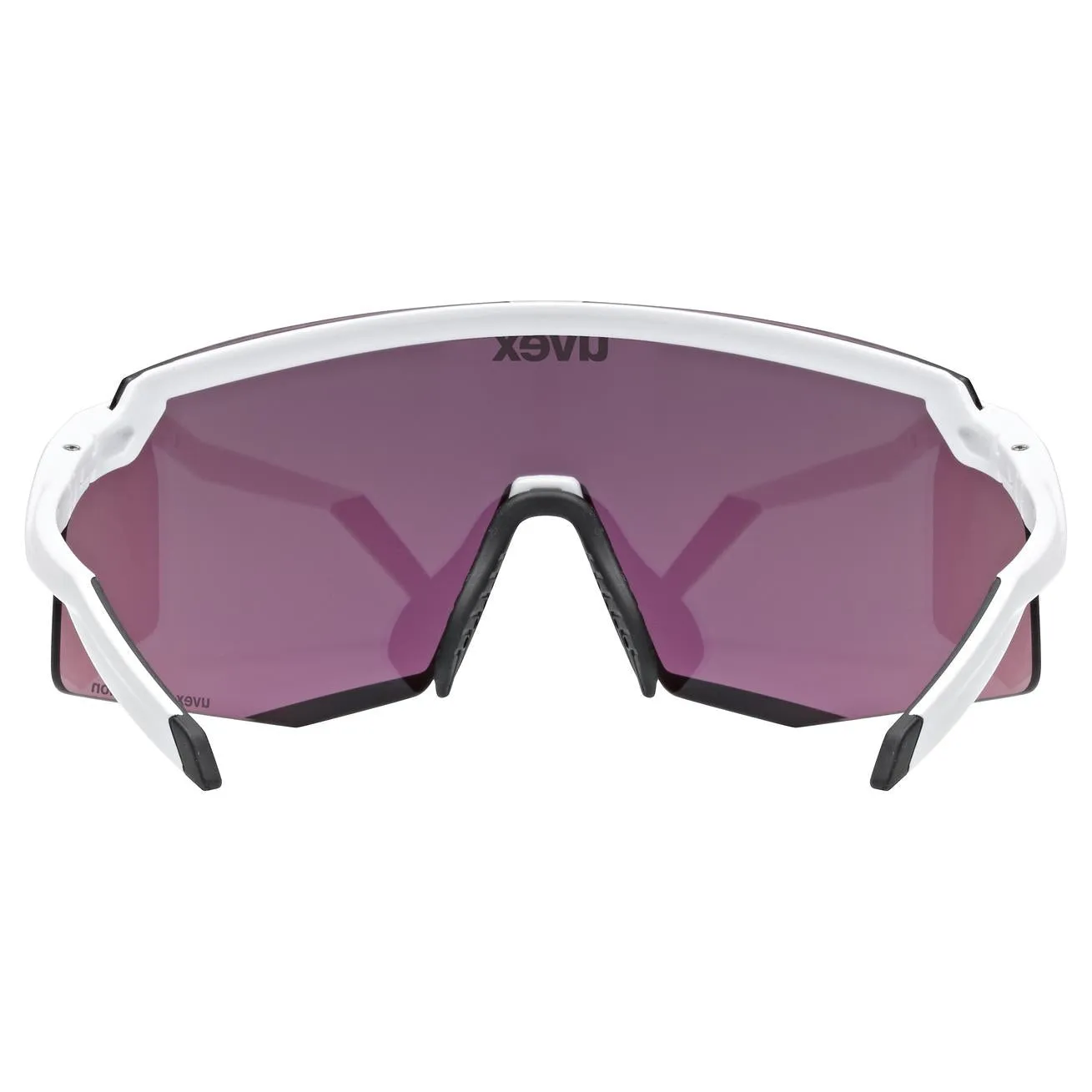 Uvex Pace Stage CV glasses - White Matt Glossy Green