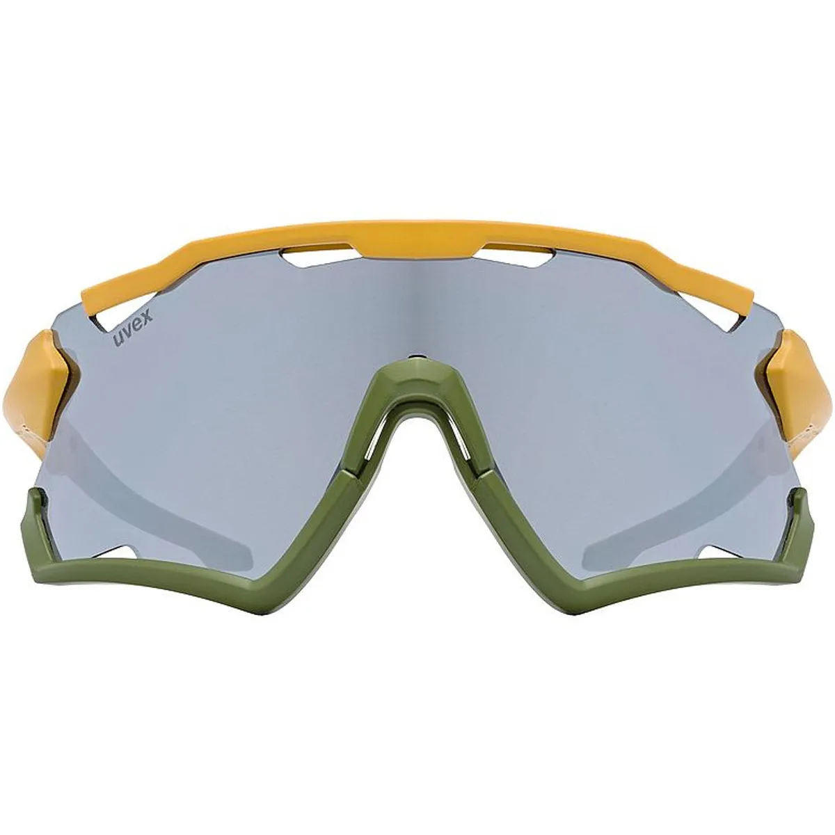 Uvex Sportstyle 228 glasses - Yellow green PC mirror silver