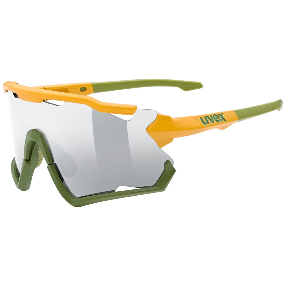 Uvex Sportstyle 228 glasses - Yellow green PC mirror silver