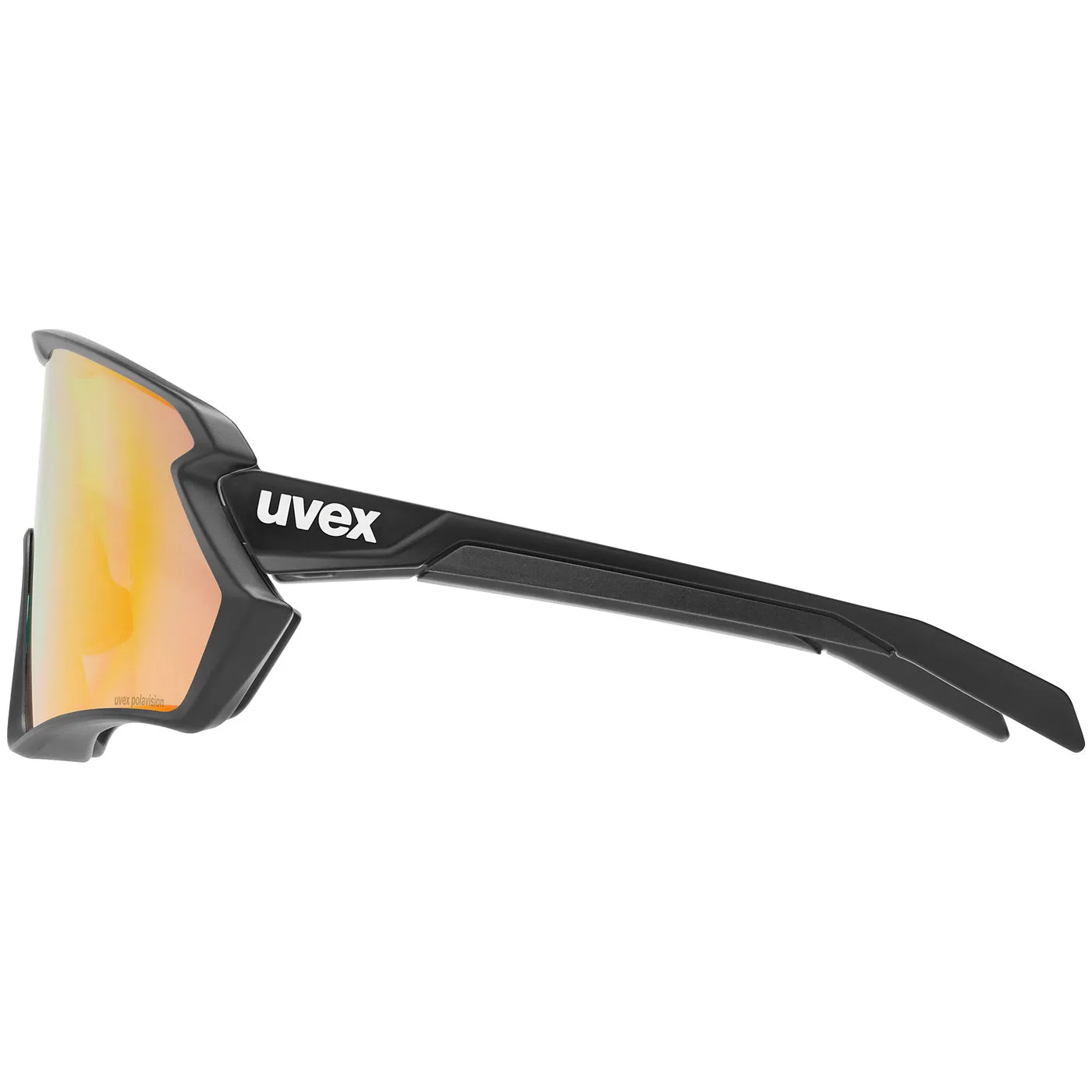 Uvex Sportstyle 231 2.0 P glasses - Black Matt Polavision Red