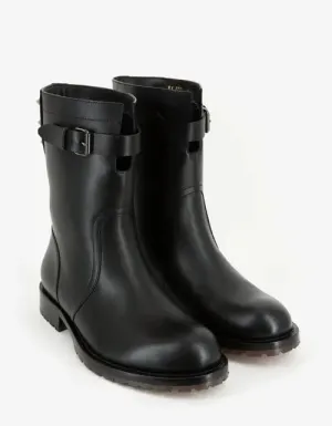 Valentino Black Leather Rockstud Boots
