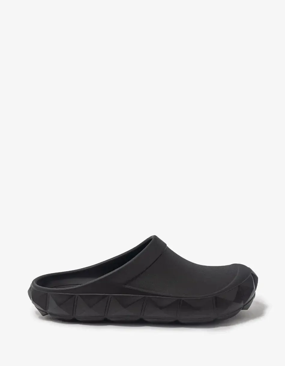 Valentino Black Roman Stud Turtle Clog