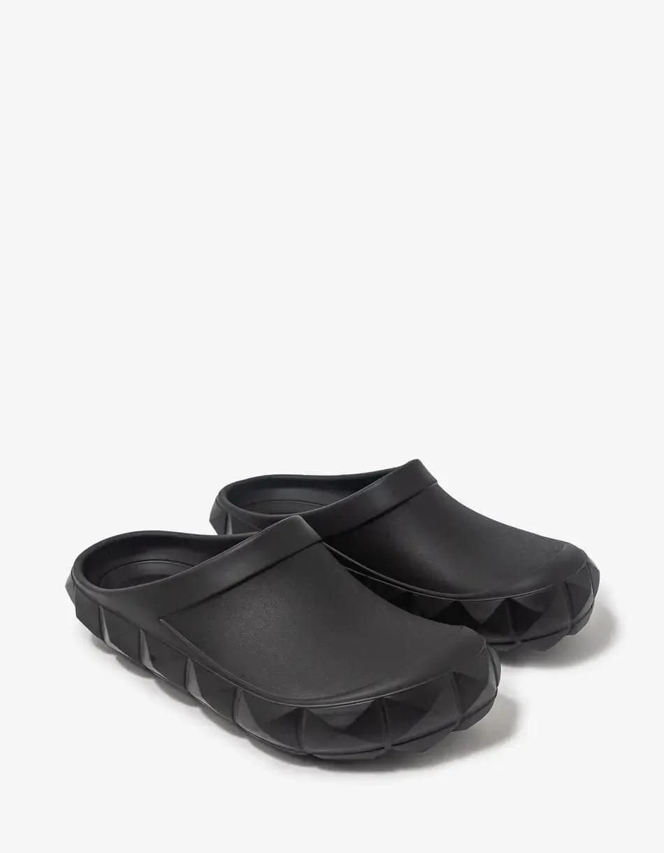 Valentino Black Roman Stud Turtle Clog