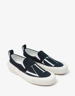 Valentino Black VLTN Slip On Trainers