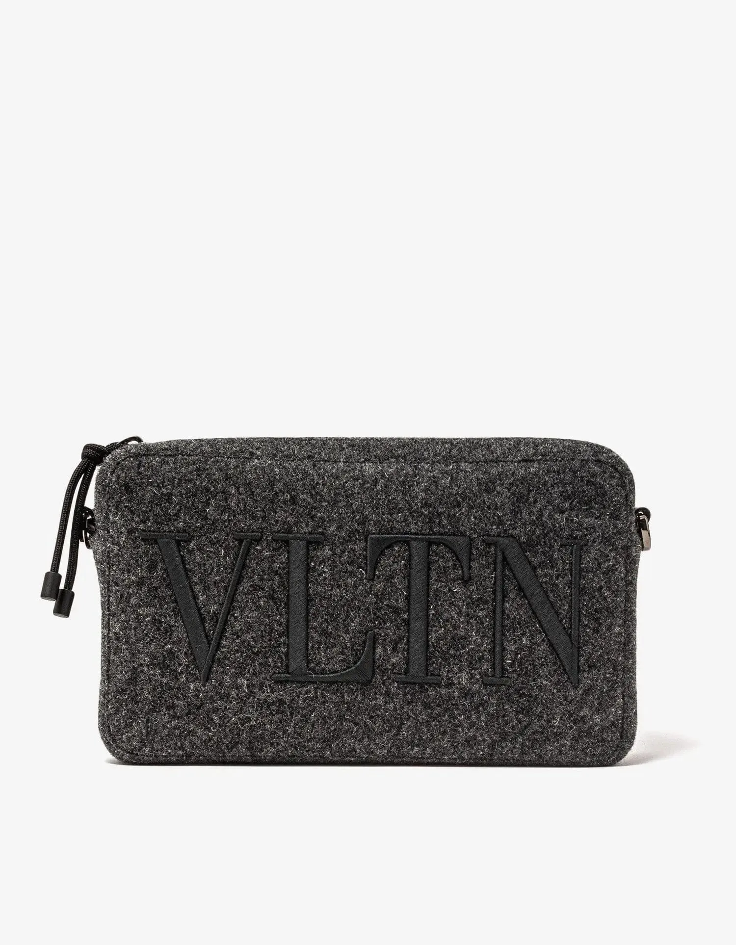 Valentino Brown VLogo Slide Sandals