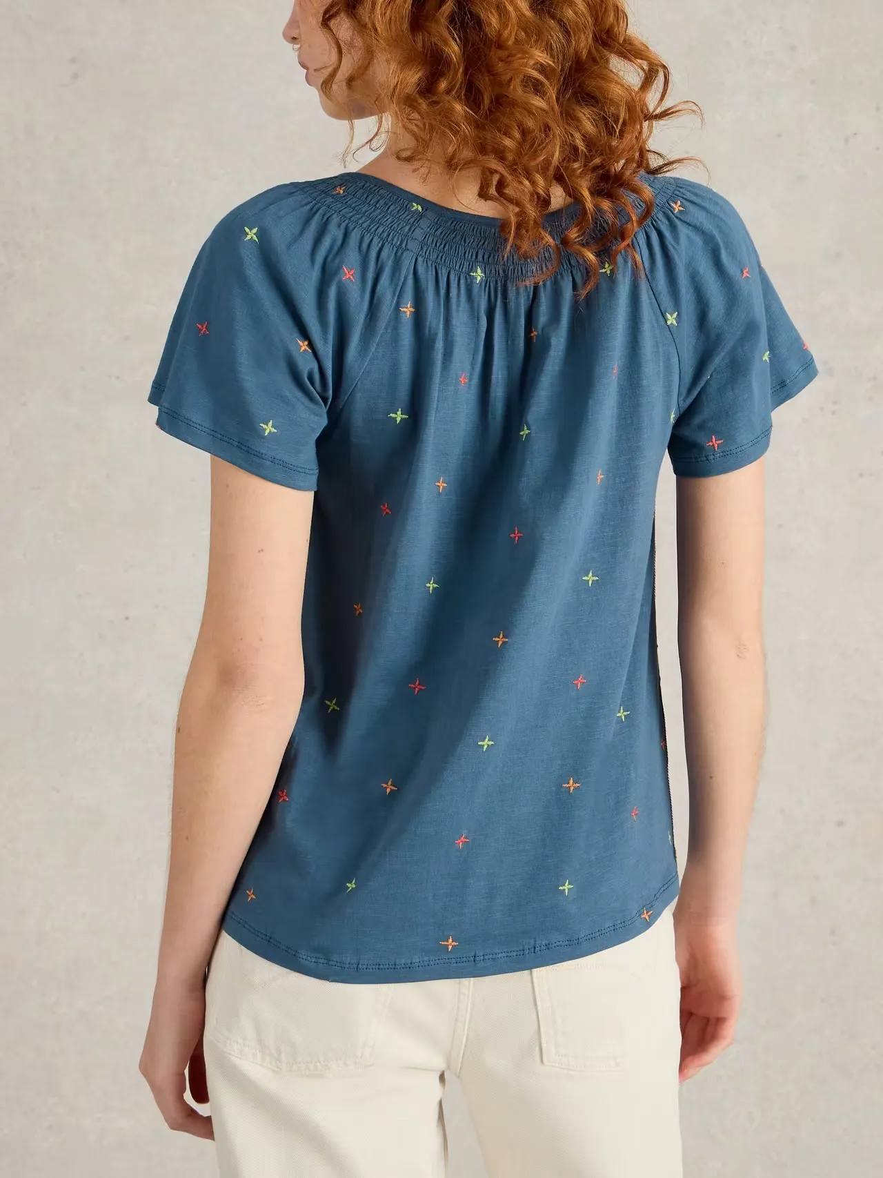 White Stuff Luella Embroidered Top