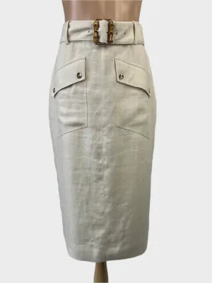 Witchery | skirt | size 8 | midi length | 100% linen